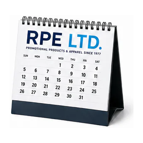RPE branded desk calendar